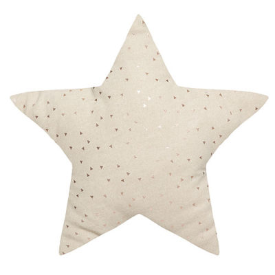 Cojín infantil estrella beige