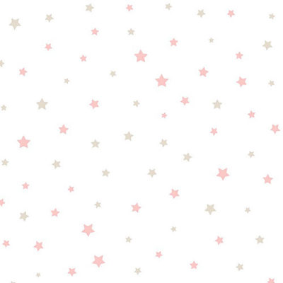 Papel pintado infantil Stars rosa