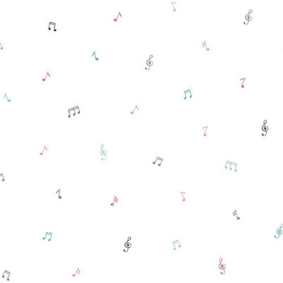 Papel pintado infantil Little Parade rosa y mint