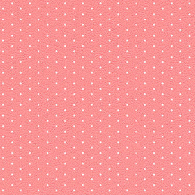 Papel pintado infantil topitos blancos fondo coral