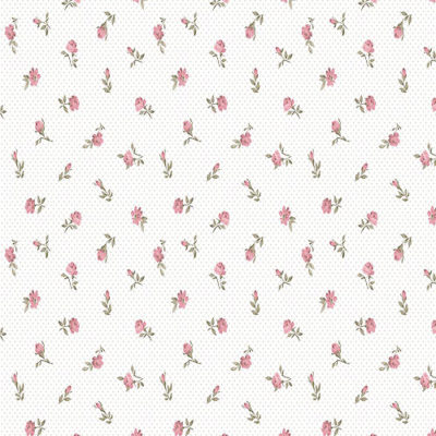 Papel pintado infantil Petit fleur rosa