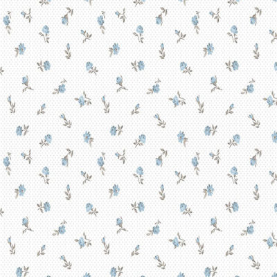 Papel pintado infantil Petit fleur azul