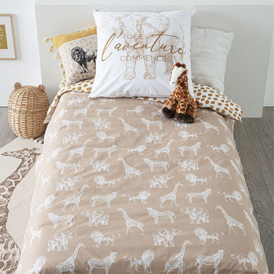 Funda nórdica infantil de cama reversible Savane