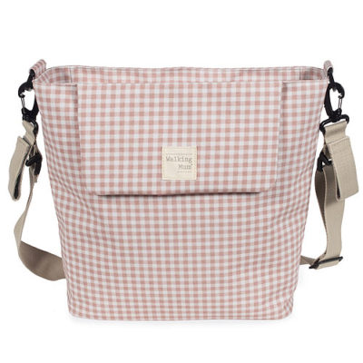 Bolso canastilla I Love Vichy rosa