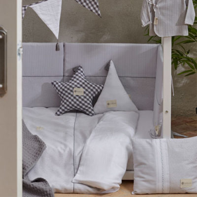 Funda nórdica Provenza gris set de 3 piezas