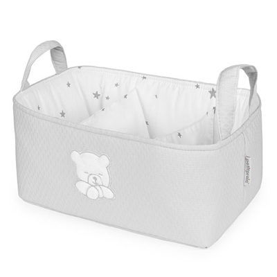 Cesta botellero Teddy gris