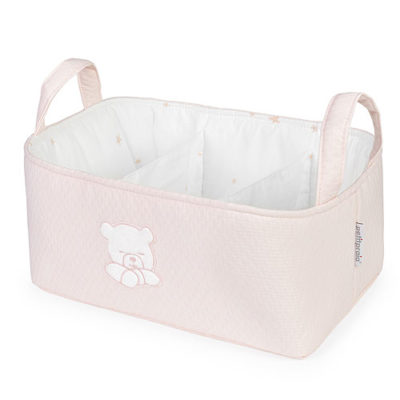 Cesta botellero Teddy rosa