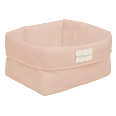 Cesta botellero cuadrada rosa empolvado