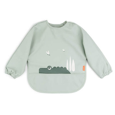 Babero con mangas Croco verde