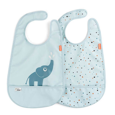 Pack de dos baberos Elphee azul