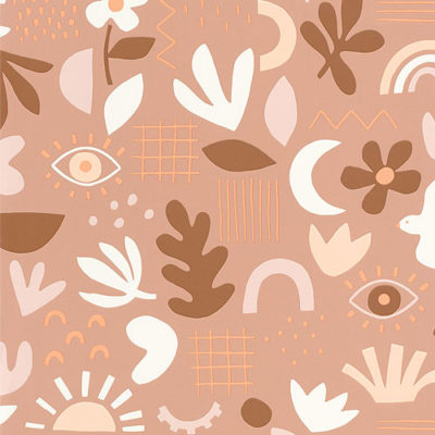 Papel pintado Young & Free - Feel Good salmón