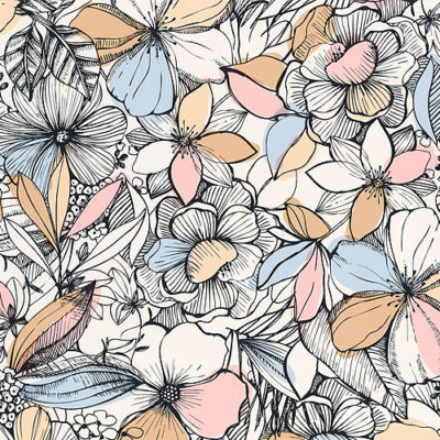 Papel pintado Young & Free - California Dreaming rosa