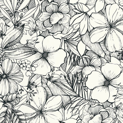 Papel pintado Young & Free - California Dreaming blanco