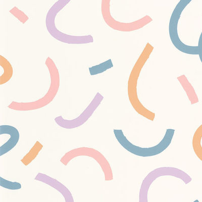 Papel pintado Young & Free - Good Vibes Only lila
