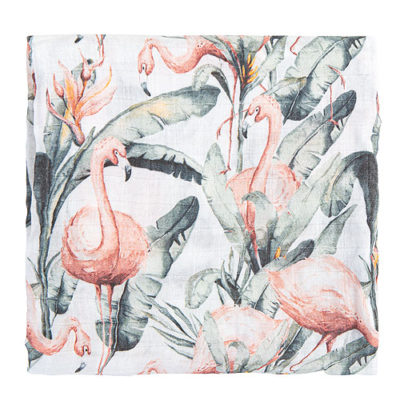 Muselina de bambú Flamingo