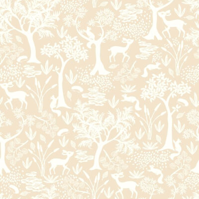 Papel pintado Poetic Forest rosa nude