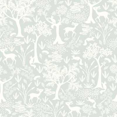 Papel pintado Poetic Forest azul cielo