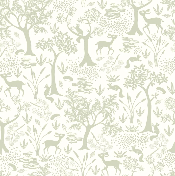 CASADECO_88267763(1) Papel pintado Poetic Forest verde almendra - Imagen 1