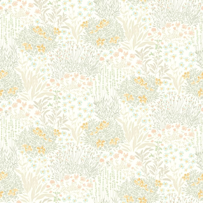 CASADECO_88307403(1) Papel pintado Flowered Grove verde almendra - Imagen 1