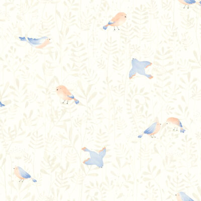 Papel pintado Flying Bird azul cielo