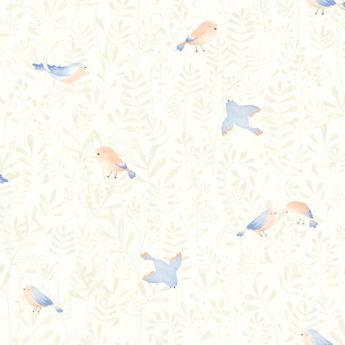 CASADECO_88316471(1) Papel pintado Flying Bird azul cielo - Imagen 1