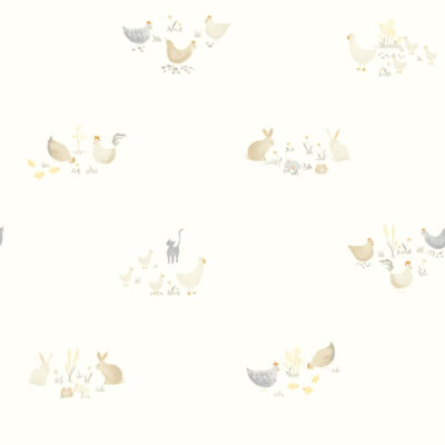 Papel pintado Companions of the Farm natural