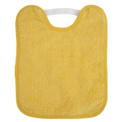 Babero rizo plastificado con goma Mustard