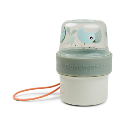 Caja para guardar alimentos doble S Birdie Verde