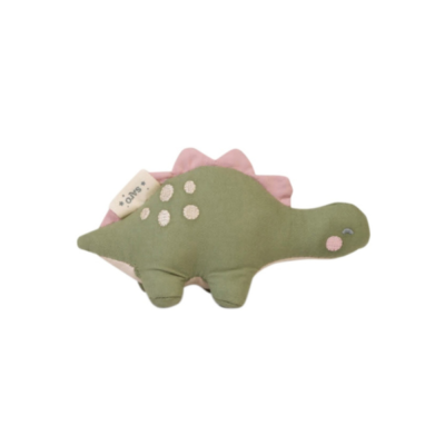 Peluche con sonajero "Wild Dinos" verde