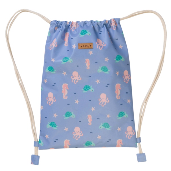 SACO MOCHILA (4) Mochila saco impermeable Ocean Life - Imagen 1