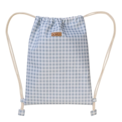 Mochila saco impermeable Vichy gris