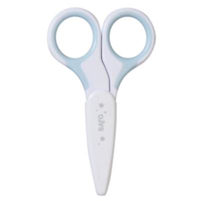 Tijeras para bebé con tapa Blue