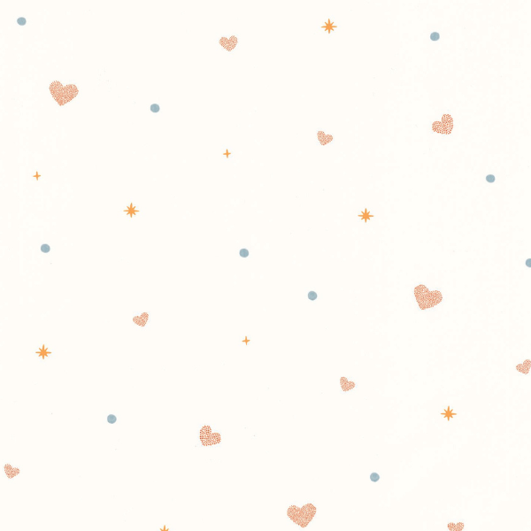 Diseño sin título (14) Papel pintado Let´s go Girls Estelle blanco multicolor - Imagen 1