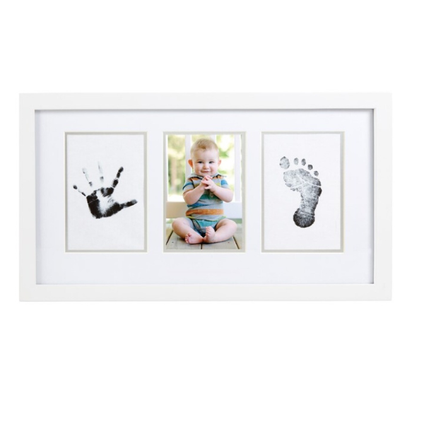 MARCO PARED BABYPRINTS (7) Marco pared babyprints blanco - Imagen 1