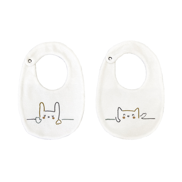 E0460200 Pack de 2 baberos Happy - Imagen 1