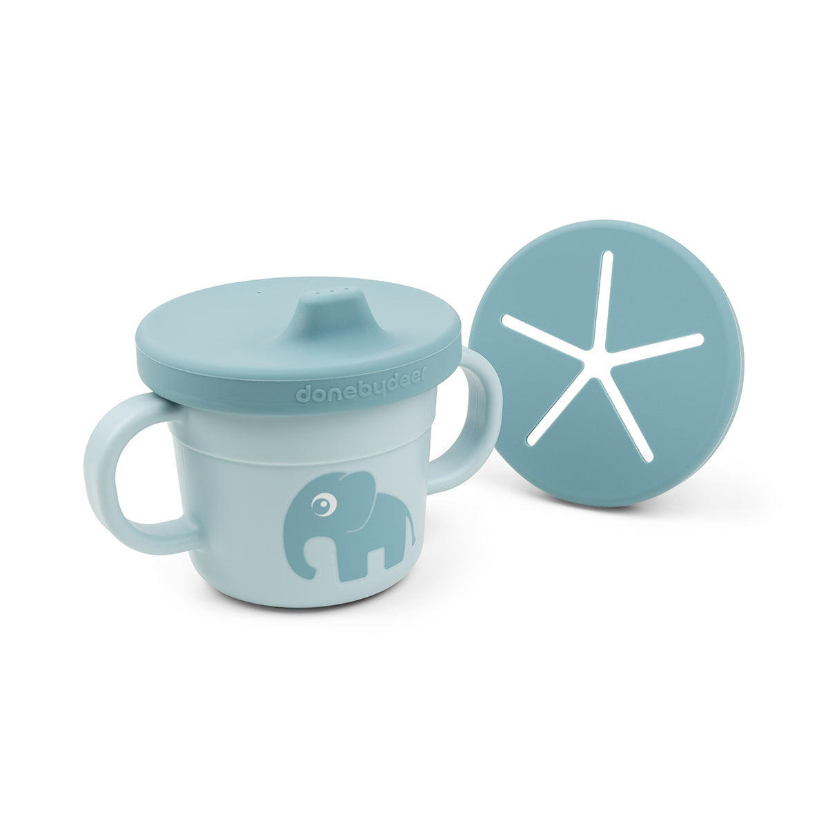 Foodie-spout-and-snack-cup-Elphee-Blue-Front-PS_1200x Taza 3 en 1 Elphee azul - Imagen 1