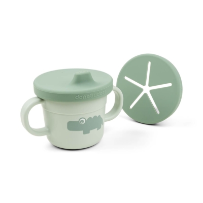 Taza 3 en 1 Croco verde