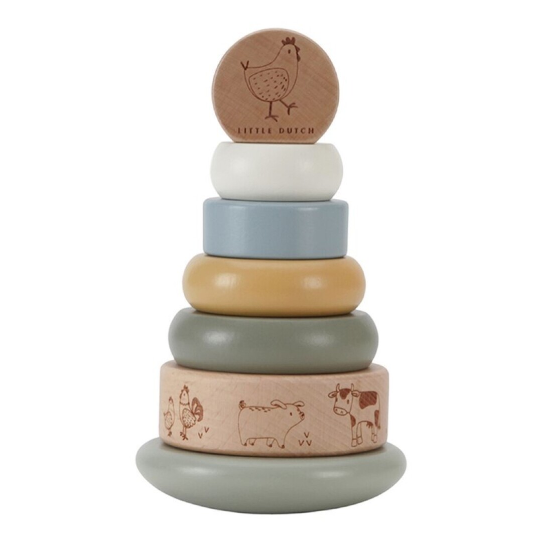 T8KY00016102 Anillos apilables balanceables pequeña granja - Imagen 1
