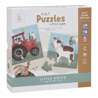 Puzzle 4 en 1 mi pequeña granja