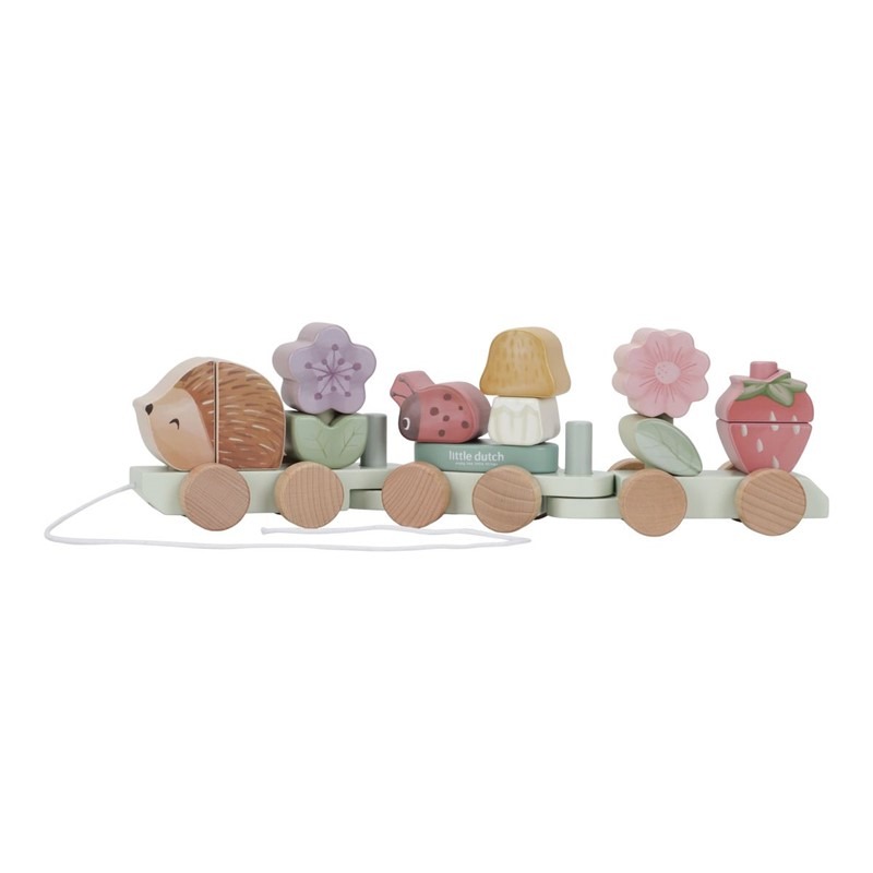 T8KY00017389-03 Tren de madera Erizo Fairy Garden - Imagen 1
