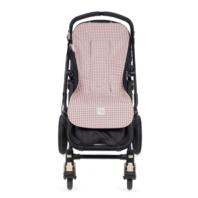 Colchoneta para silla universal I love vichy rosa
