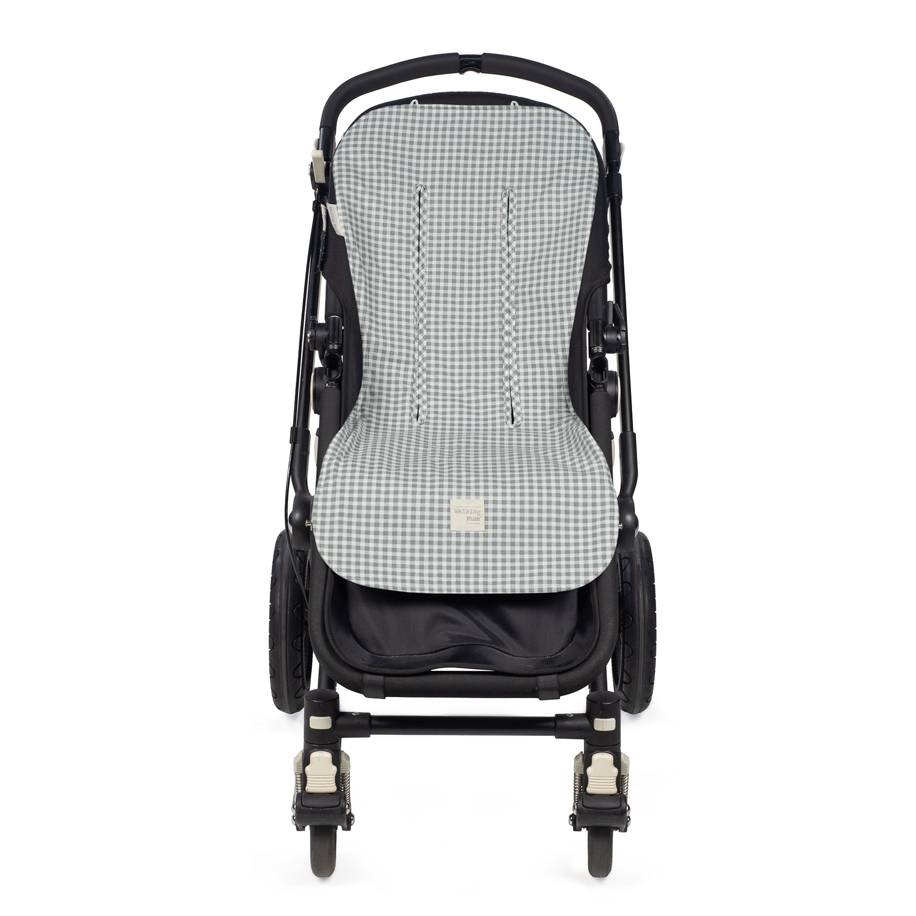 1120800316_a Colchoneta para silla universal I love vichy verde - Imagen 1
