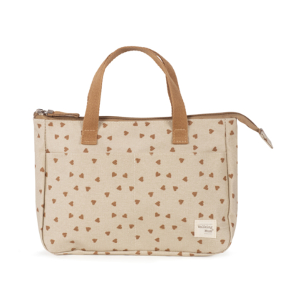 Neceser corazones Poppy canela