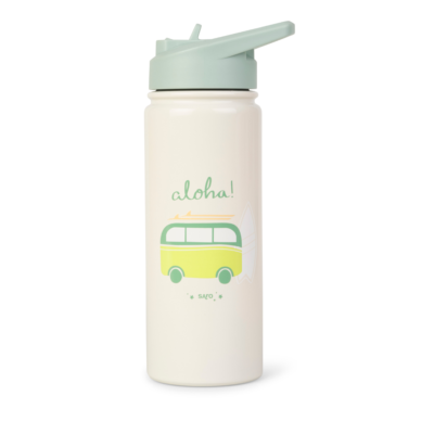 Botella térmica con pajita 500ml. Aloha