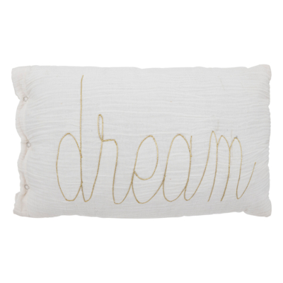 Cojín infantil rectangular blanco