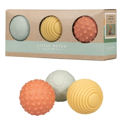 Set de 3 pelotas sensoriales granja