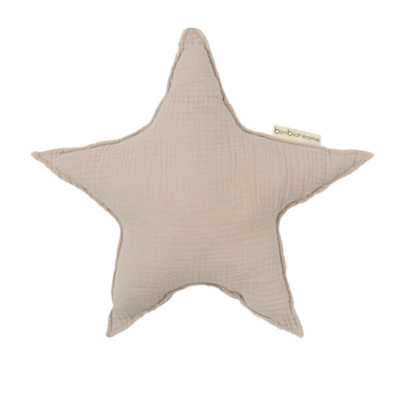 Cojín decorativo 60x60 estrella gris