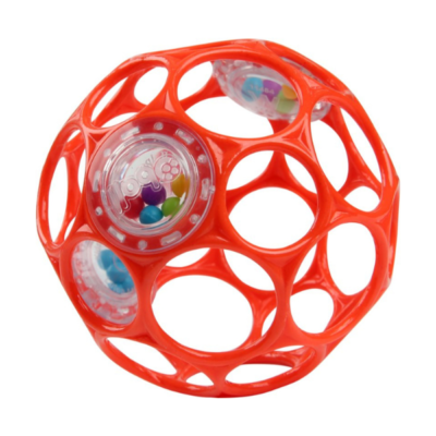 Oball pelota con sonajero naranja