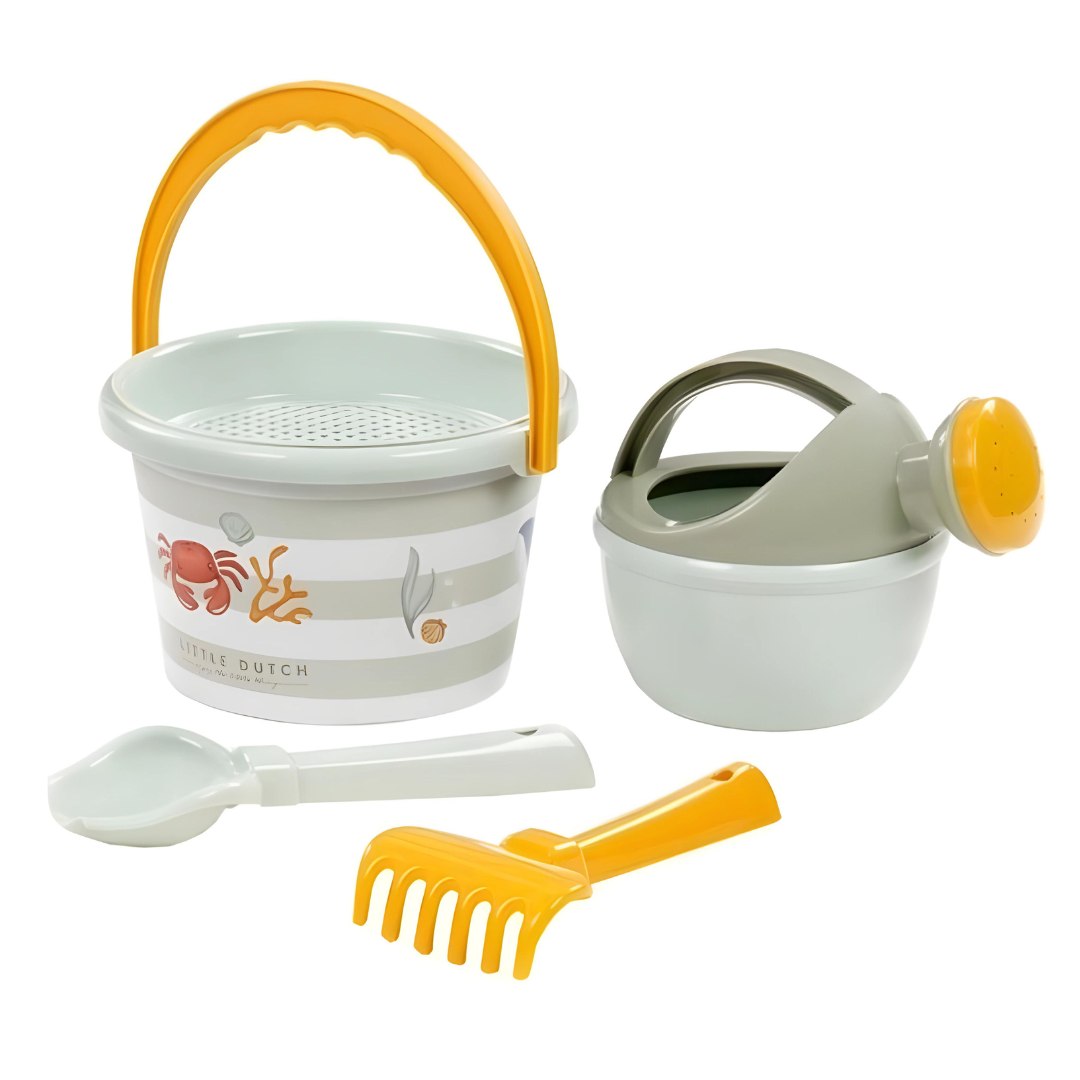 Set de Playa Little Dutch Ocean LD2012320 (2) Set de playa 5 piezas Ocean Fresh verde - Imagen 1