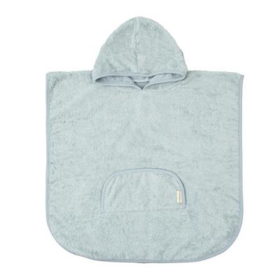 Poncho de baño Basics Azul Gris